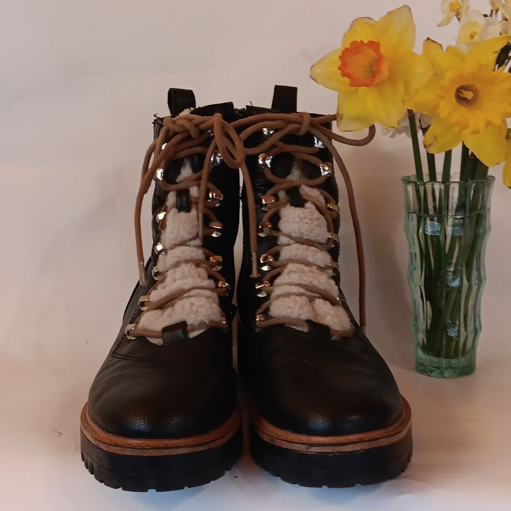 Nine West Ivani Lug Sole Lace-Up Boots - Picture 6 of 9
